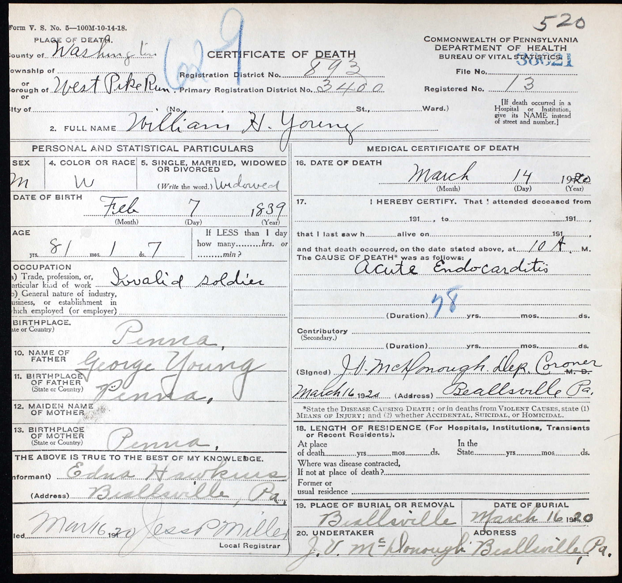 death cert